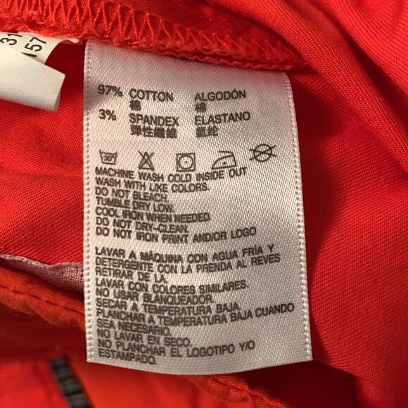 Nautica Red Cotton Blend Women’s Stretch  Pants Size 12 - Picture 12 of 12